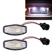 2 PZ DC 12V 2W 120LM 6000K Luce targa LED 18-SMD Lampadine Lampade per Honda Civic VII4/5D 01-05, VIII 06-17, City 4D 03-09, Lengend 99-04, For Honda Civic