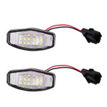 2 PZ DC 12V 2W 120LM 6000K Luce targa LED 18-SMD Lampadine Lampade per Honda Civic VII4/5D 01-05, VIII 06-17, City 4D 03-09, Lengend 99-04, For Honda Civic