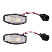 2 PZ DC 12V 2W 120LM 6000K Luce targa LED 18-SMD Lampadine Lampade per Honda Civic VII4/5D 01-05, VIII 06-17, City 4D 03-09, Lengend 99-04, For Honda Civic