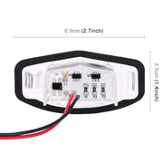 2 PZ DC 12V 2W 120LM 6000K Luce targa LED 18-SMD Lampadine Lampade per Honda Civic VII4/5D 01-05, VIII 06-17, City 4D 03-09, Lengend 99-04, For Honda Civic