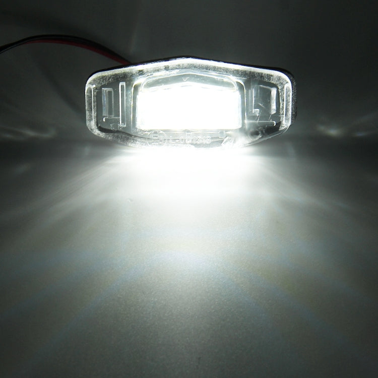 2 PZ DC 12V 2W 120LM 6000K Luce targa LED 18-SMD Lampadine Lampade per Honda Civic VII4/5D 01-05, VIII 06-17, City 4D 03-09, Lengend 99-04, For Honda Civic