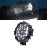 2 pezzi 51W 3500LM 6500K luce bianca 17 LED impermeabili luci da lavoro per barche per auto marine faretti lampadine a LED, 30 gradi regolabili, DC 10-30V, 51W, Spot Light+51W