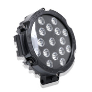 2 pezzi 51W 3500LM 6500K luce bianca 17 LED impermeabili luci da lavoro per barche per auto marine faretti lampadine a LED, 30 gradi regolabili, DC 10-30V, 51W, Spot Light+51W