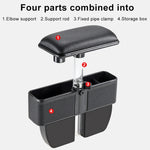 Scatola portaoggetti laterale per console multifunzionale universale per auto, tasca laterale, con cuscinetto di supporto per il gomito, with Pad