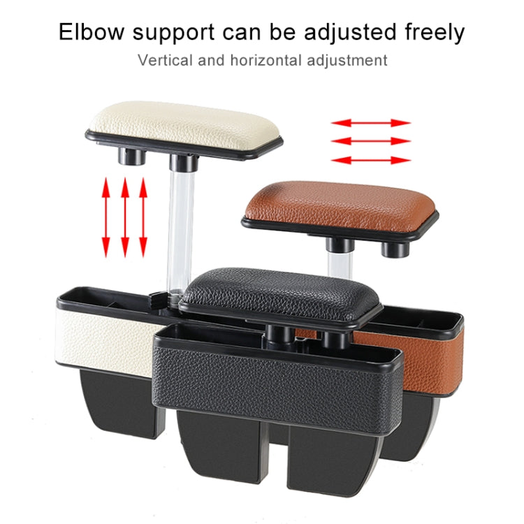 Scatola portaoggetti laterale per console multifunzionale universale per auto, tasca laterale, con cuscinetto di supporto per il gomito, with Pad