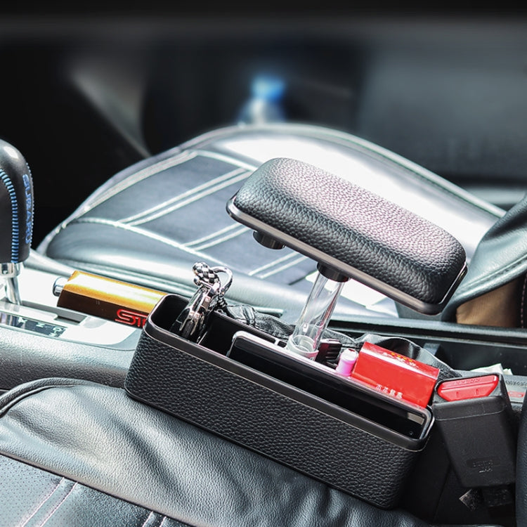 Scatola portaoggetti laterale per console multifunzionale universale per auto, tasca laterale, con cuscinetto di supporto per il gomito, with Pad