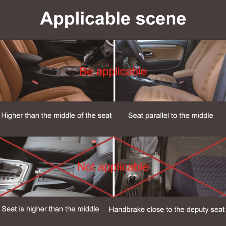 Scatola portaoggetti laterale con spazio per sedile laterale, console multifunzionale per auto universale, without Pad
