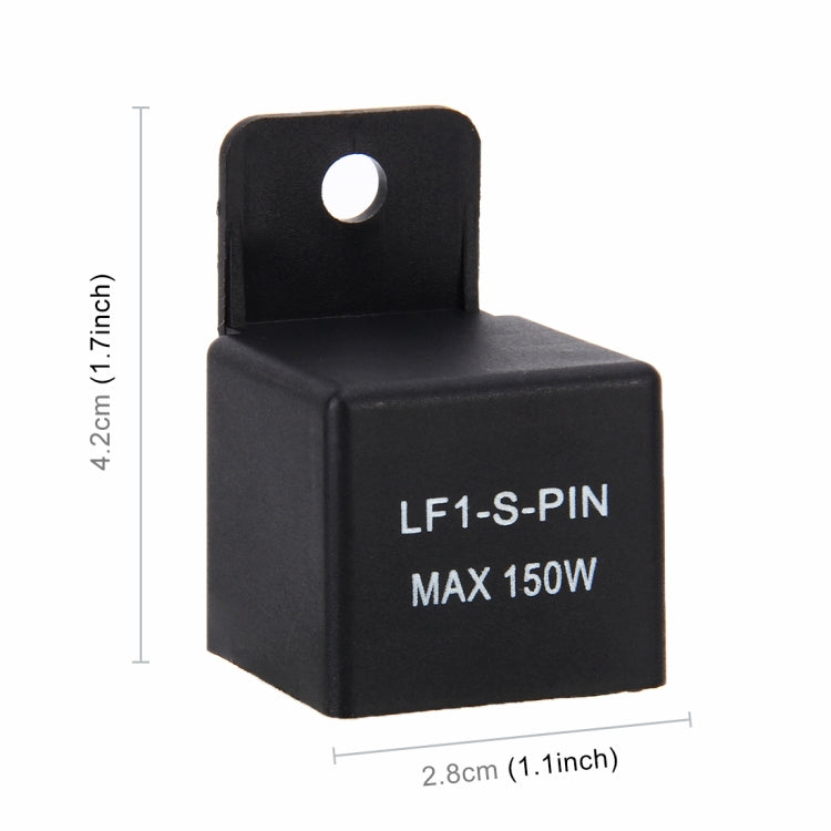 Controllo della velocità del segnale del relè lampeggiatore di direzione della luce LED universale a 2 pin per motocicli Hyper Flash, LED Light Turn Flasher