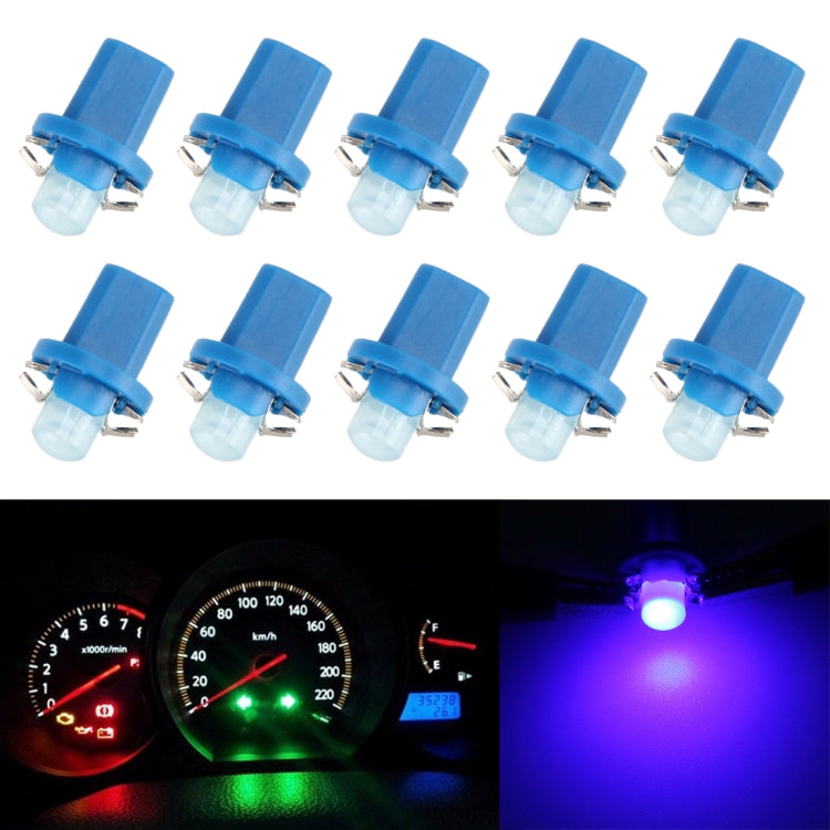 10 pezzi 0,4 W B8.5 pannello strumenti a cuneo COB LED luce cruscotto indicatore cluster lampadina, 0.4W B8.5