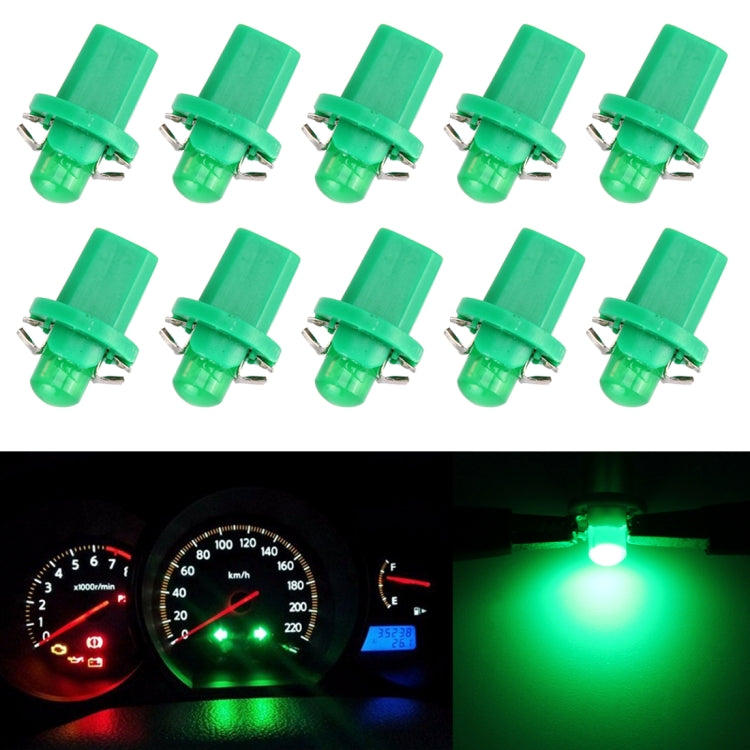 10 pezzi 0,4 W B8.5 pannello strumenti a cuneo COB LED luce cruscotto indicatore cluster lampadina, 0.4W B8.5