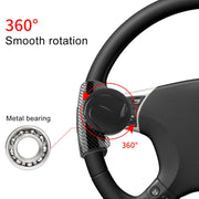 3R-2151 Car Auto Volante universale Spinner Manopola Ausiliario Booster Maniglia di controllo degli aiuti Volante per auto Booster Ruota Rinforzo Auto Spinner Manopola Palla, 3R-2151 (Black), 3R-2151 (Blue)