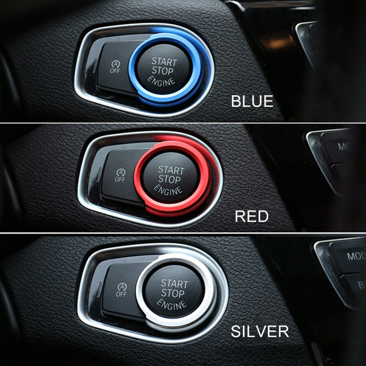 Decorazione pulsante avviamento motore BMW in lega alluminio