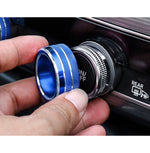 Custodia per manopola del condizionatore d'aria in lega di alluminio per auto da 3 pezzi per Honda Accord di decima generazione, For Honda Tenth Generation Accord(Blue), For Honda Tenth Generation Accord(Red)