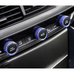 Custodia per manopola del condizionatore d'aria in lega di alluminio per auto da 3 pezzi per Honda Accord di decima generazione, For Honda Tenth Generation Accord(Blue), For Honda Tenth Generation Accord(Red)
