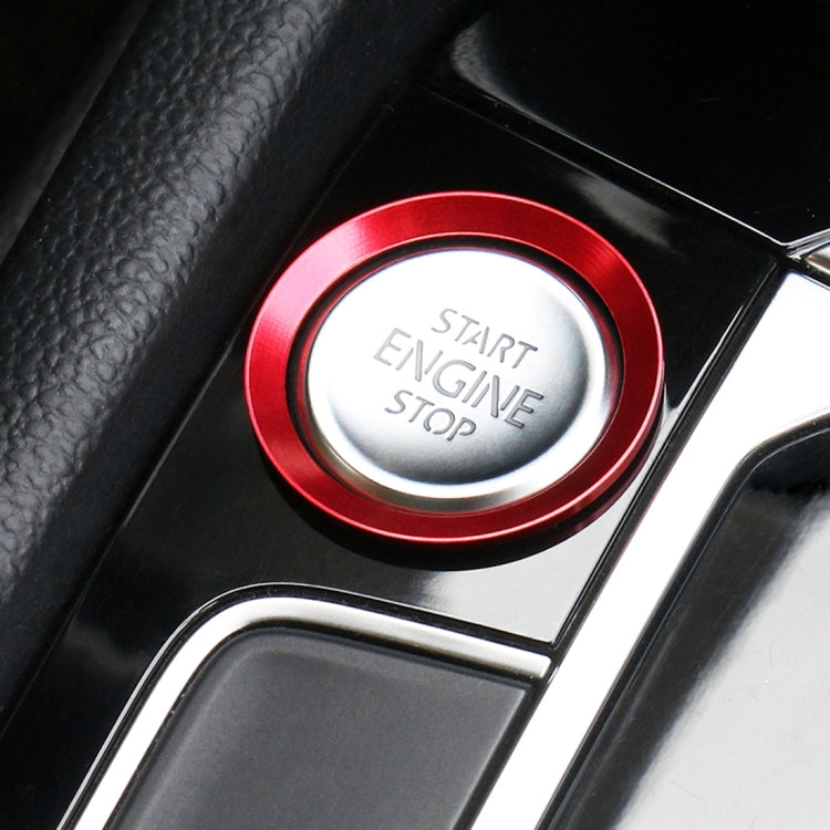 Decorazione adesiva in lega di alluminio con pulsante di avviamento del motore dell'auto per Volkswagen, For Volkswagen (Engine Start), For Volkswagen