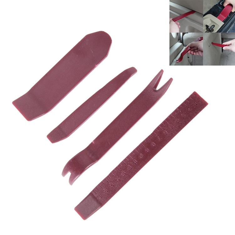 4 pezzi pannello clip per portiera auto, cruscotto audio video, kit di smontaggio strumento di leva per installazione, 4 PCS