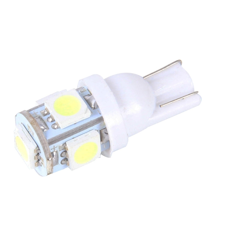 Lampada per luci di ingombro per auto 10PCS T10 3W 5500K SMD 5050 5 LED, DC 12V, 5630-5smd LED