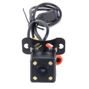 720×540 Pixel effettivi PAL 50HZ / NTSC 60HZ CMOS II Telecamera di retromarcia per auto universale impermeabile con 4 lampade a LED, DC 12V, Lunghezza cavo: 4m, 4 LED Lamp