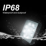 Lampadine a LED per faretti da lavoro nautici per barche per auto impermeabili a forma quadrata a luce bianca da 6,7 W, DC 9-30 V, 27W