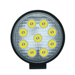 Lampadine a LED per faretti da lavoro marini per barche per auto impermeabili a forma rotonda a luce bianca da 6,7 W, DC 9-30 V, 27W