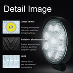 Lampadine a LED per faretti da lavoro marini per barche per auto impermeabili a forma rotonda a luce bianca da 6,7 W, DC 9-30 V, 27W