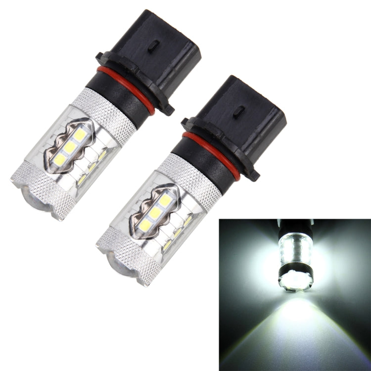 2 fendinebbia per auto P13W DC 12V 5W 250LM con 16 lampadine LED SMD-2835 (luce bianca), P13W