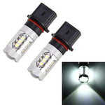 2 fendinebbia per auto P13W DC 12V 5W 250LM con 16 lampadine LED SMD-2835 (luce bianca), P13W