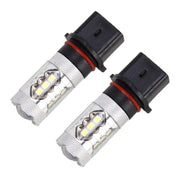 2 fendinebbia per auto P13W DC 12V 5W 250LM con 16 lampadine LED SMD-2835 (luce bianca), P13W
