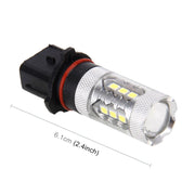 2 fendinebbia per auto P13W DC 12V 5W 250LM con 16 lampadine LED SMD-2835 (luce bianca), P13W