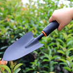 Attrezzo da giardinaggio per piantare, scavare, pala di ferro con manico lungo in plastica, Shovel