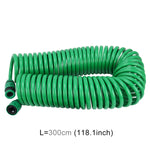 Tubo a spirale telescopico per tubo a molla della serie di irrigazione da giardino con adattatore e connettore per connettore dell'acqua, lunghezza: 30 m, 30m Telescopic Pipe