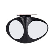 3R-046 Specchietto laterale destro per punto cieco ruotabile a 360 gradi per auto, Right Black, Right White