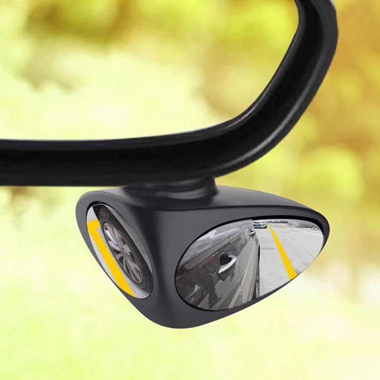 3R-046 Specchietto laterale destro per punto cieco ruotabile a 360 gradi per auto, Right Black, Right White