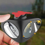 3R-046 Specchietto laterale destro per punto cieco ruotabile a 360 gradi per auto, Right Black, Right White
