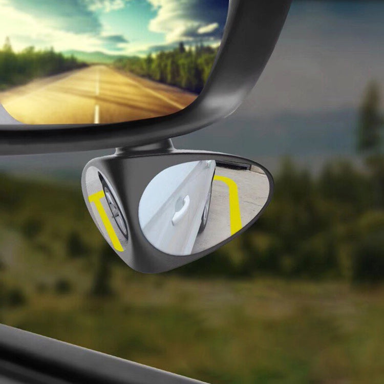 3R-046 Specchietto laterale destro per punto cieco ruotabile a 360 gradi per auto, Right Black, Right White