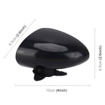 3R-046 Specchietto laterale destro per punto cieco ruotabile a 360 gradi per auto, Right Black, Right White
