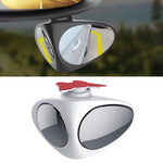 3R-046 Specchietto laterale destro per punto cieco ruotabile a 360 gradi per auto, Right Black, Right White