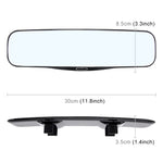 3R-331 Specchio curvo grandangolare regolabile per punto cieco per interni di camion per auto, dimensioni: 30 * 8,5 * 3,5 cm, Size: 30*8.5*3.5cm