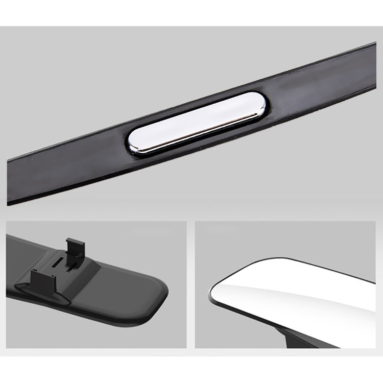 3R-331 Specchio curvo grandangolare regolabile per punto cieco per interni di camion per auto, dimensioni: 30 * 8,5 * 3,5 cm, Size: 30*8.5*3.5cm