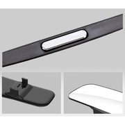 3R-331 Specchio curvo grandangolare regolabile per punto cieco per interni di camion per auto, dimensioni: 30 * 8,5 * 3,5 cm, Size: 30*8.5*3.5cm