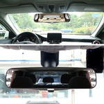 3R-331 Specchio curvo grandangolare regolabile per punto cieco per interni di camion per auto, dimensioni: 30 * 8,5 * 3,5 cm, Size: 30*8.5*3.5cm