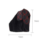 2 pezzi di copertura del freno a mano per auto, pomello del cambio, set di cuscini per leva del cambio, copertura per accessori per auto, decorazione interna, 2 PCS  Red, 2 PCS Red  White