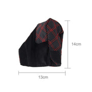 2 pezzi di copertura del freno a mano per auto, pomello del cambio, set di cuscini per leva del cambio, copertura per accessori per auto, decorazione interna, 2 PCS  Red, 2 PCS Red  White