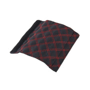 2 pezzi di copertura del freno a mano per auto, pomello del cambio, set di cuscini per leva del cambio, copertura per accessori per auto, decorazione interna, 2 PCS  Red, 2 PCS Red  White