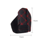 3 pezzi copertura freno a mano per auto pomello del cambio leva del cambio set di cuscini set di specchietti retrovisori copertura accessori per auto decorazione interna pad, 3 PCS Red, 3 PCS White