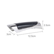 SHUNWEI SD-2002 Car Auto Universale in Fibra di Carbonio Plastica Antiscivolo Parcheggio Freno a Mano Custodia Custodia Nera con Striscia Adesiva