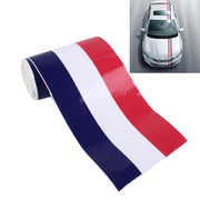Pellicola decalcomania per adesivi in plastica per auto da 5 m, Strip Line Style, French Flag