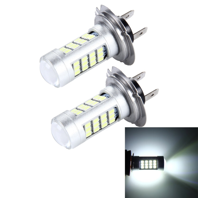 2 PCS H7 10W 900LM 8000K 42 SMD-2835 LED Fendinebbia per auto, DC 12V (luce bianca), H7