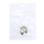 2 PZ 3W 200 LM 6000K 31MM 8 LED SMD-2835 Decodifica porta bicuspide Lampada da lettura per auto Lampada da lettura a LED, DC 12V, 31MM