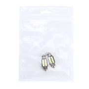 2 PZ 3W 200 LM 6000K 31MM 8 LED SMD-2835 Decodifica porta bicuspide Lampada da lettura per auto Lampada da lettura a LED, DC 12V, 31MM